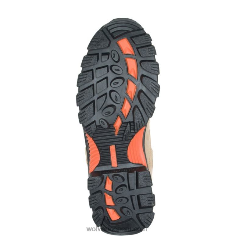 hombres L24N108 Wolverine marrón claro/naranja bota de trabajo resistente al agua con punta de acero durant - Imagen 4