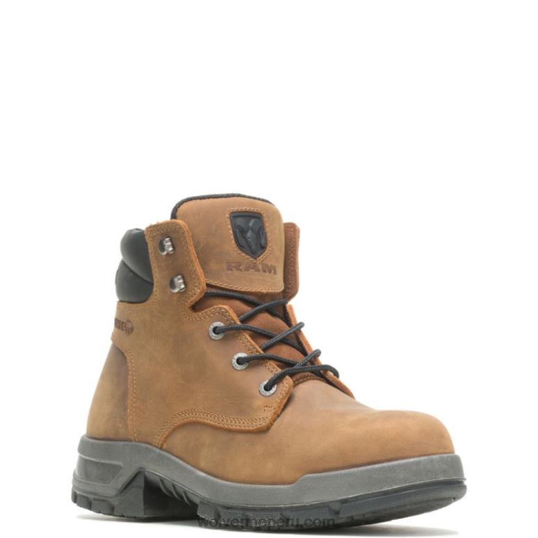 hombres L24N109 Wolverine marrón colección ram trucks - bota de trabajo con punta de seguridad tradesman - Imagen 2