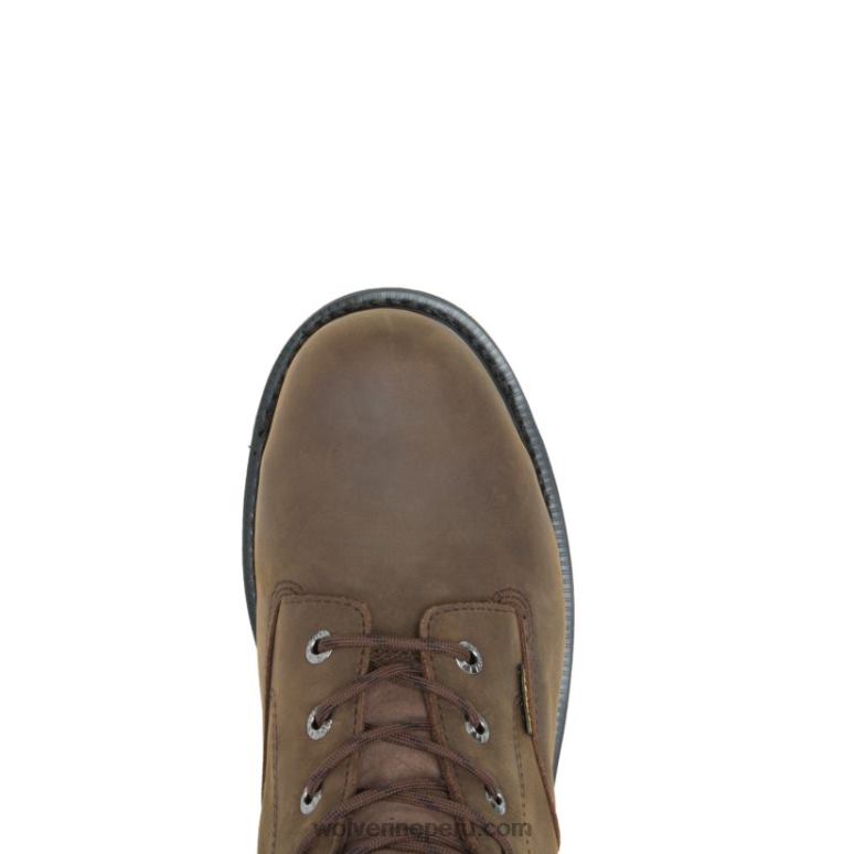 hombres L24N111 Wolverine marrón bota de trabajo impermeable con punta de acero 8 mckay - Imagen 5