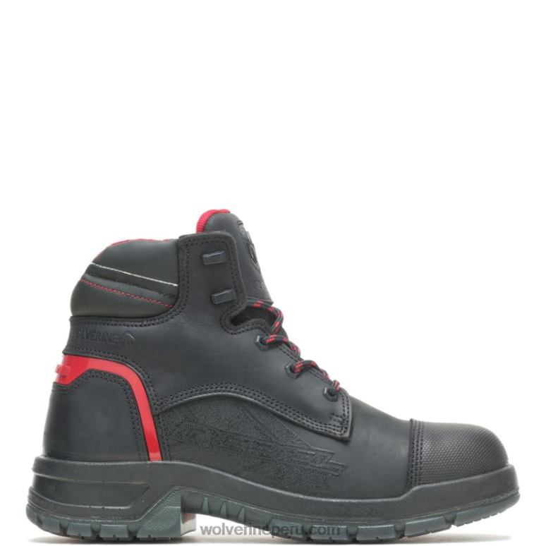 hombres L24N119 Wolverine negro/rojo colección ram trucks - botas de trabajo rebeldes con punta de seguridad - Imagen 1