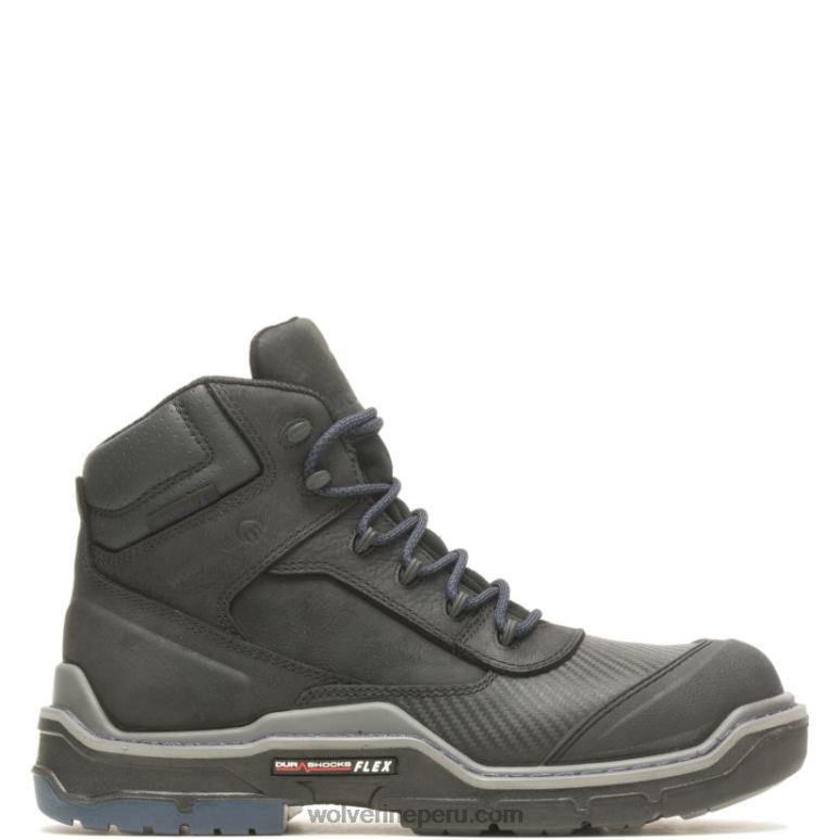 hombres L24N120 Wolverine negro bota de trabajo raider durashocks shield 6" carbonmax - Imagen 1