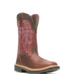hombres L24N125 Wolverine maní/rojo botas de trabajo rancher durashocks carbonmax wellington - Imagen 2