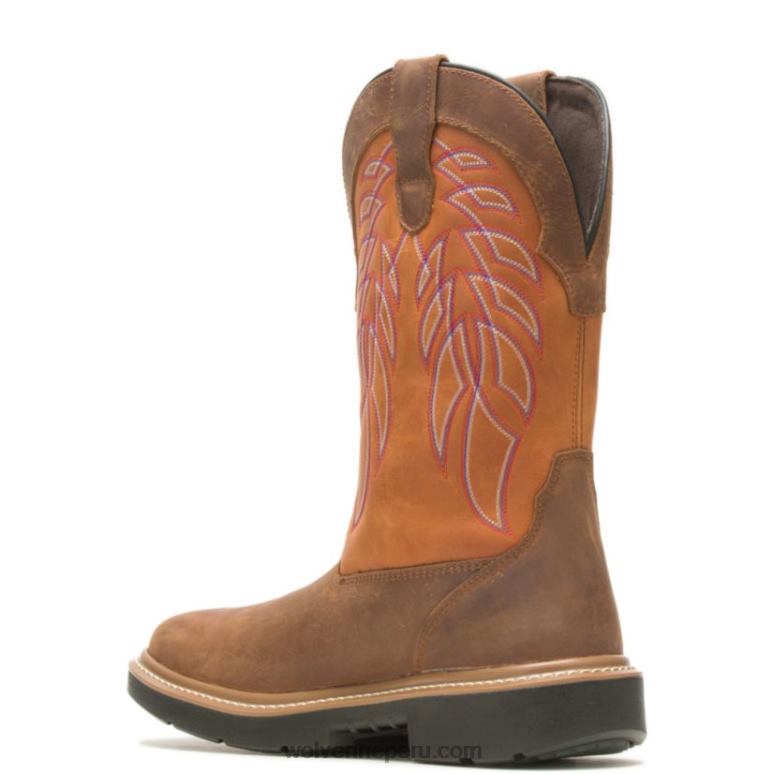 hombres L24N126 Wolverine Amarillo naranja botas de trabajo rancher durashocks carbonmax wellington - Imagen 3