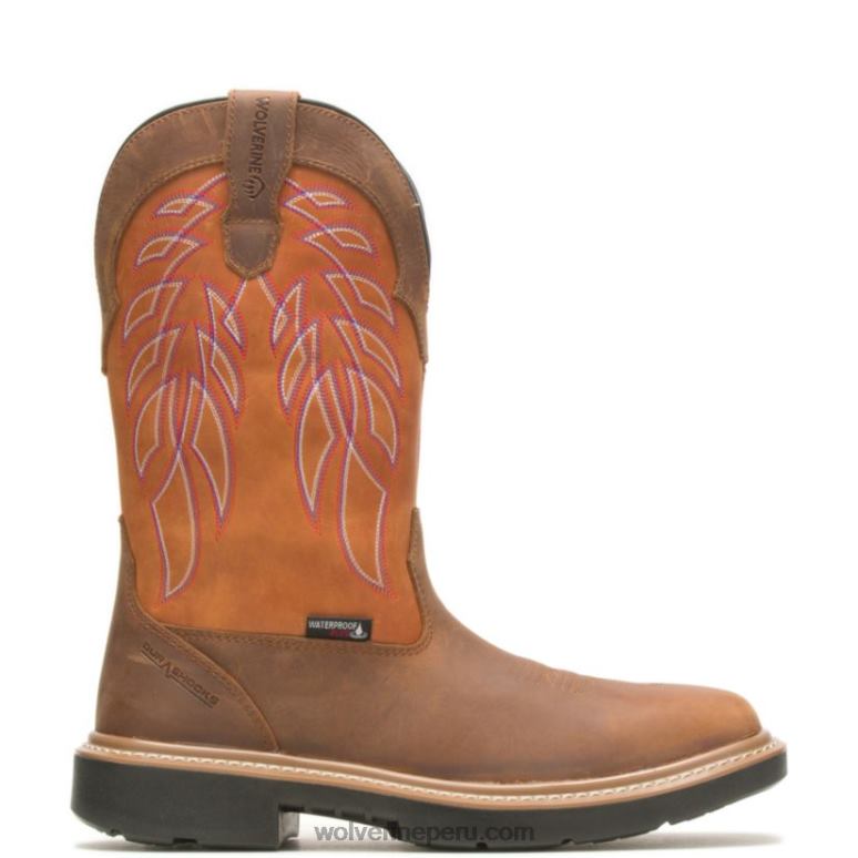 hombres L24N126 Wolverine Amarillo naranja botas de trabajo rancher durashocks carbonmax wellington - Imagen 1