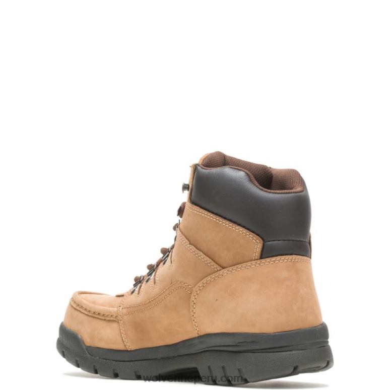 hombres L24N127 Wolverine marrón Bota de trabajo Potomac English Moc con punta de acero de 6" - Imagen 3