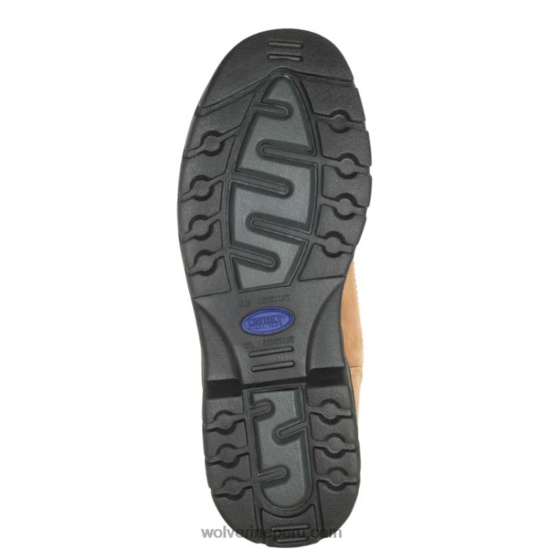 hombres L24N127 Wolverine marrón Bota de trabajo Potomac English Moc con punta de acero de 6" - Imagen 4