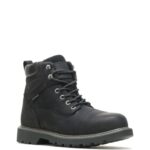 hombres L24N12 Wolverine negro Bota de trabajo Floorhand impermeable con punta de acero de 6" - Imagen 2