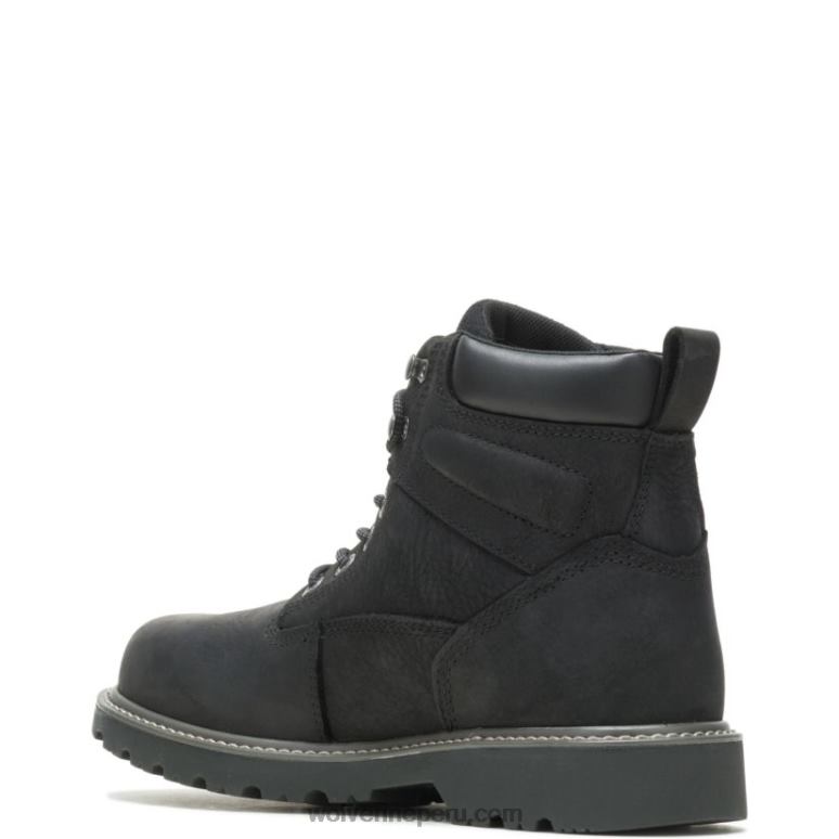 hombres L24N12 Wolverine negro Bota de trabajo Floorhand impermeable con punta de acero de 6" - Imagen 3