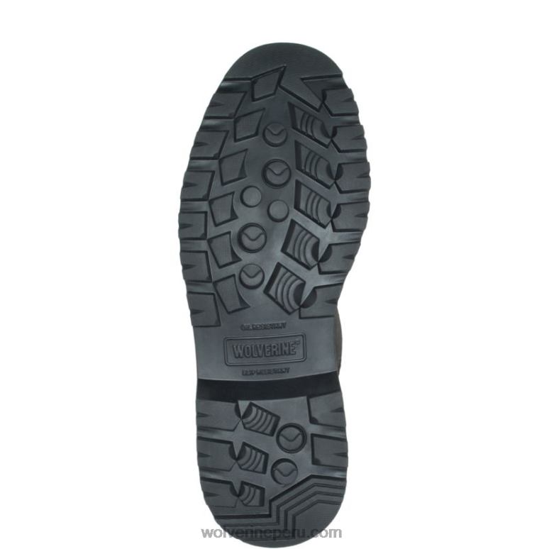 hombres L24N12 Wolverine negro Bota de trabajo Floorhand impermeable con punta de acero de 6" - Imagen 4