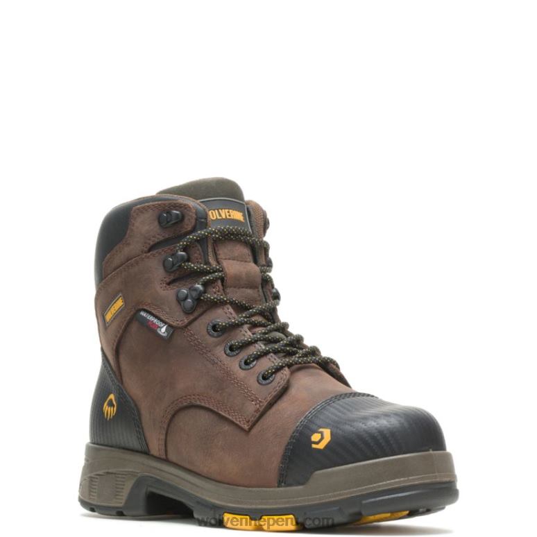 hombres L24N131 Wolverine marrón bota impermeable met-guard carbonmax 6" blade lx - Imagen 2