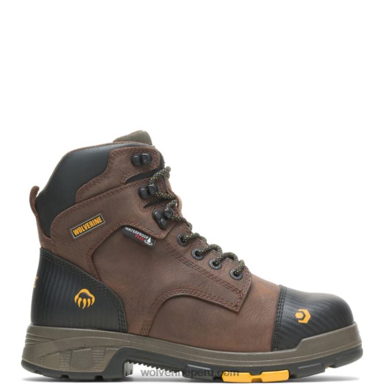 hombres L24N131 Wolverine marrón bota impermeable met-guard carbonmax 6" blade lx - Imagen 1