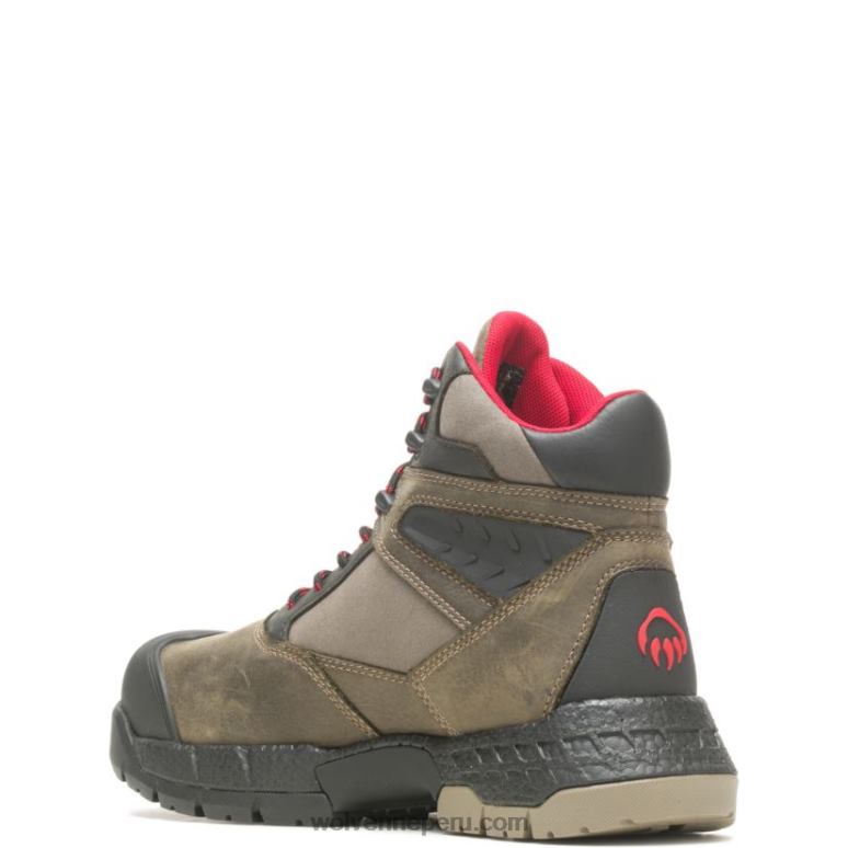 hombres L24N136 Wolverine Cuerda elástica bota de trabajo rush ultraspring 6" carbonmax - Imagen 3