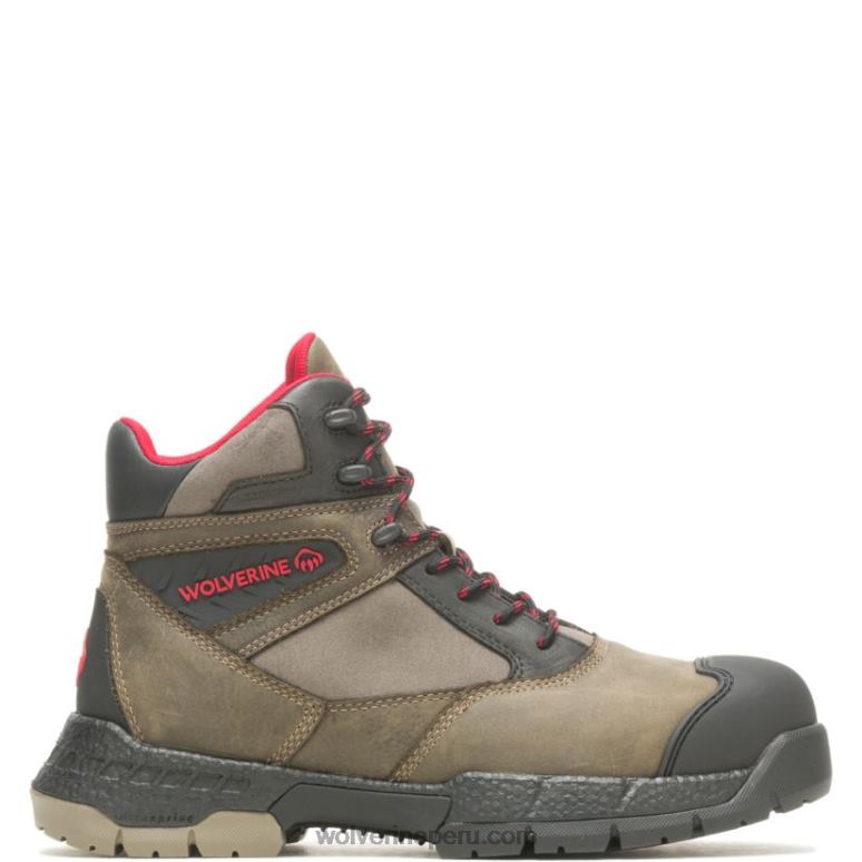 hombres L24N136 Wolverine Cuerda elástica bota de trabajo rush ultraspring 6" carbonmax - Imagen 1