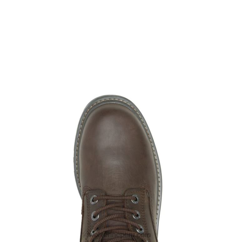 hombres L24N13 Wolverine marron oscuro Bota de trabajo Floorhand impermeable con punta de acero de 6" - Imagen 5