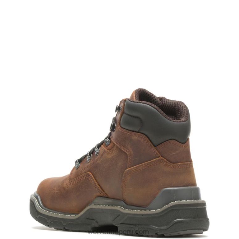 hombres L24N143 Wolverine maní bota de trabajo resistente al agua raider durashocks 6" met-guard - Imagen 3