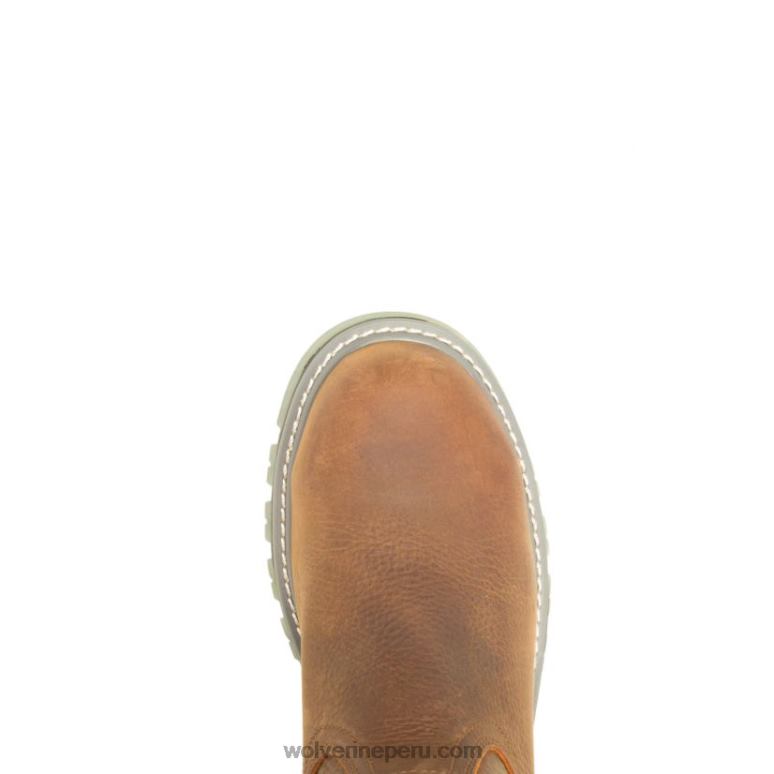 hombres L24N144 Wolverine sudán marrón bota de trabajo wellington con punta de acero floorhand lx - Imagen 5