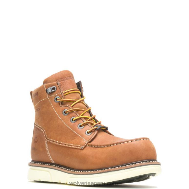 hombres L24N145 Wolverine broncearse bota de trabajo i-90 durashocks moc-toe carbonmax 6" - Imagen 2
