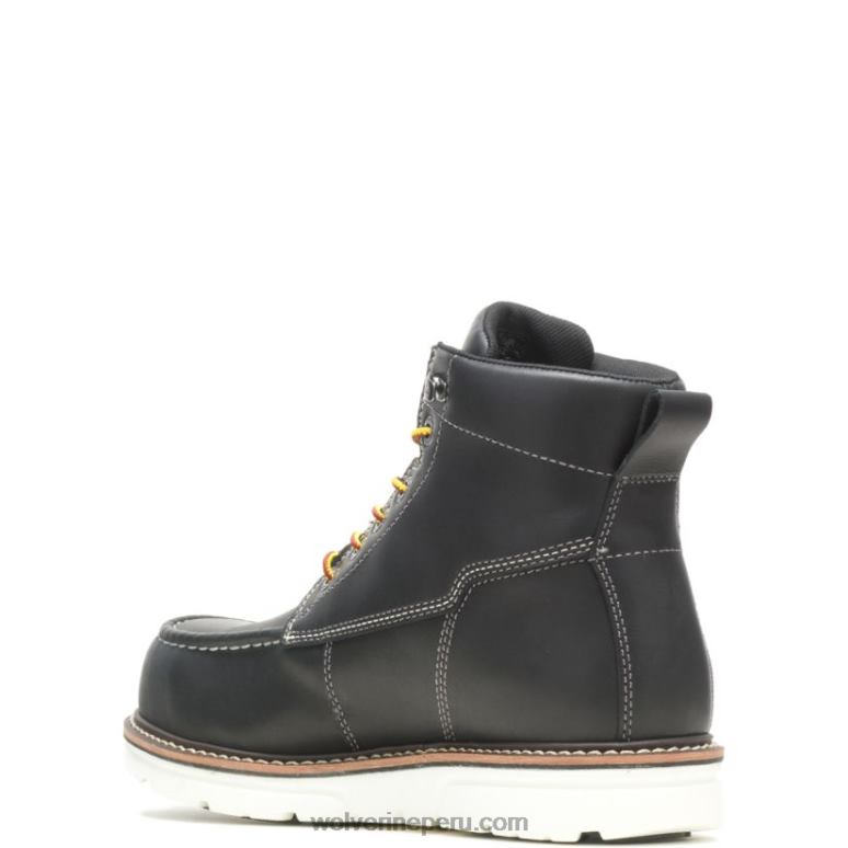 hombres L24N146 Wolverine blanco negro bota de trabajo i-90 durashocks moc-toe carbonmax 6" - Imagen 3