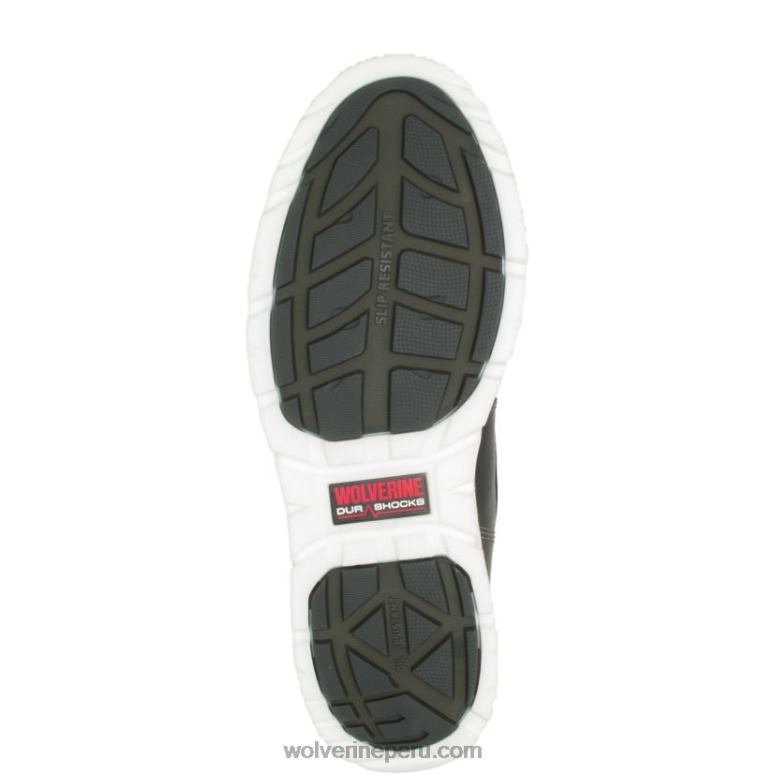 hombres L24N146 Wolverine blanco negro bota de trabajo i-90 durashocks moc-toe carbonmax 6" - Imagen 4