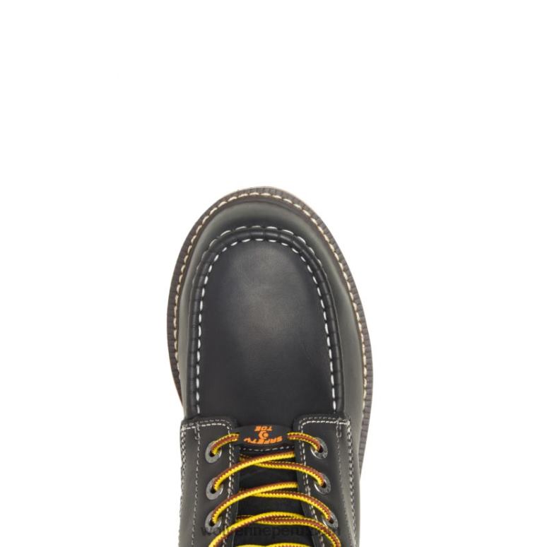 hombres L24N146 Wolverine blanco negro bota de trabajo i-90 durashocks moc-toe carbonmax 6" - Imagen 5