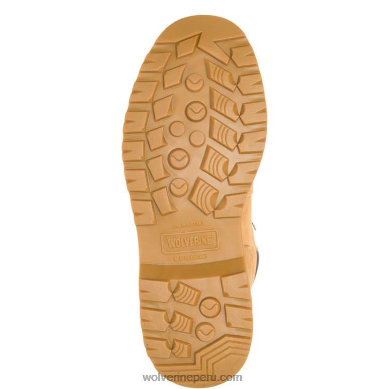 hombres L24N14 Wolverine trigo Bota de trabajo Floorhand impermeable con punta de acero de 6" - Imagen 4