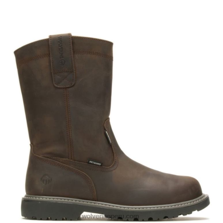 hombres_l24n150_wolverine_marron_oscuro_bota_de_trabajo_wellington_con_puntera_de_acero_met_guard_floorhand.jpg hombres L24N150 Wolverine marron oscuro bota de trabajo wellington con puntera de acero met-guard Floorhand - Imagen 1