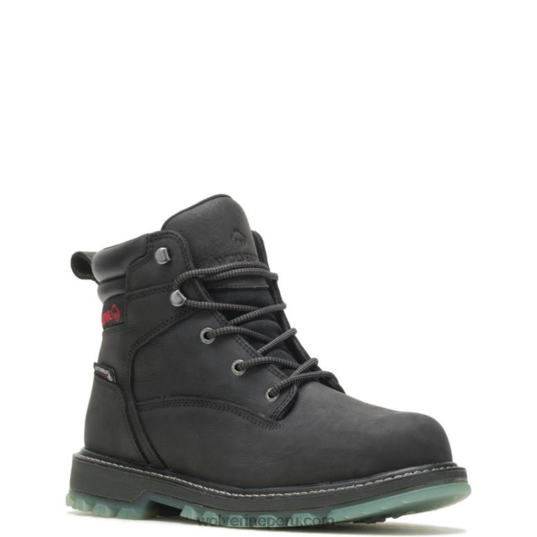 hombres L24N157 Wolverine negro bota de trabajo floorhand lx 6" - Imagen 2