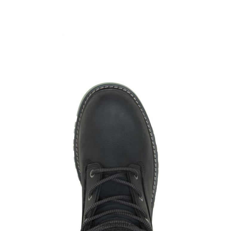 hombres L24N157 Wolverine negro bota de trabajo floorhand lx 6" - Imagen 5