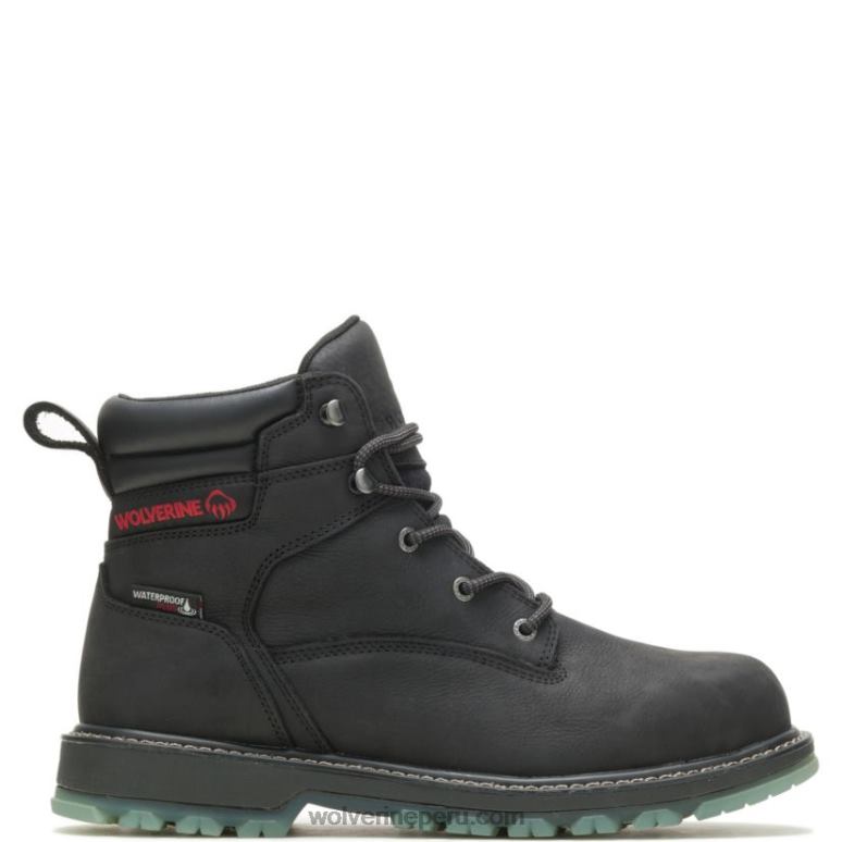 hombres L24N157 Wolverine negro bota de trabajo floorhand lx 6" - Imagen 1