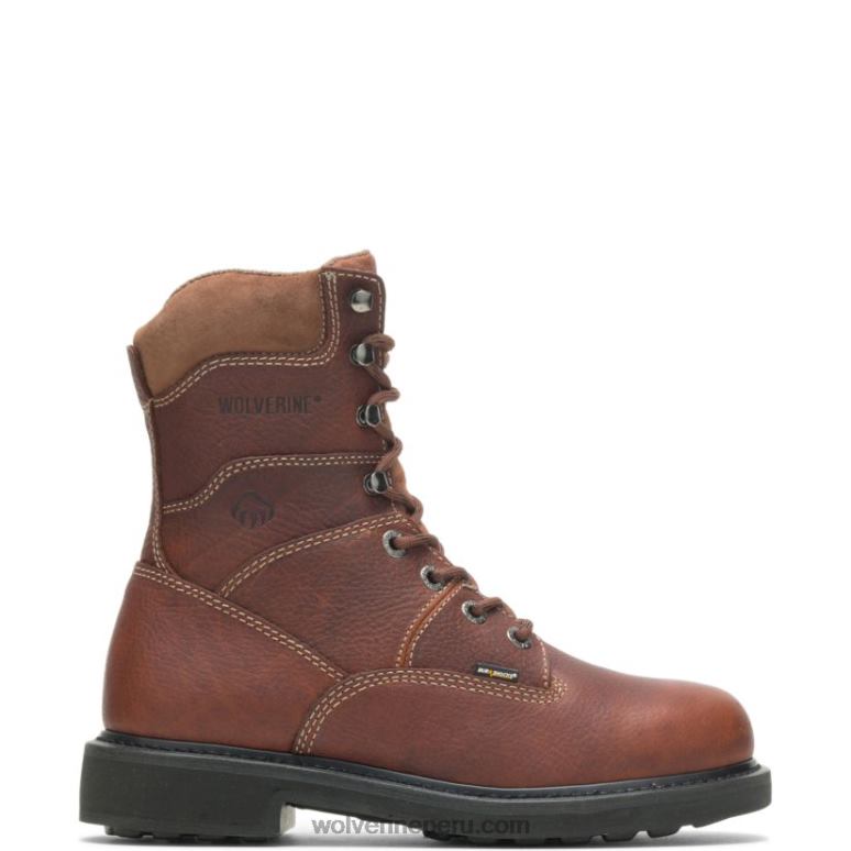 hombres L24N164 Wolverine marrón bota de trabajo tremor durashocks de 8" - Imagen 1