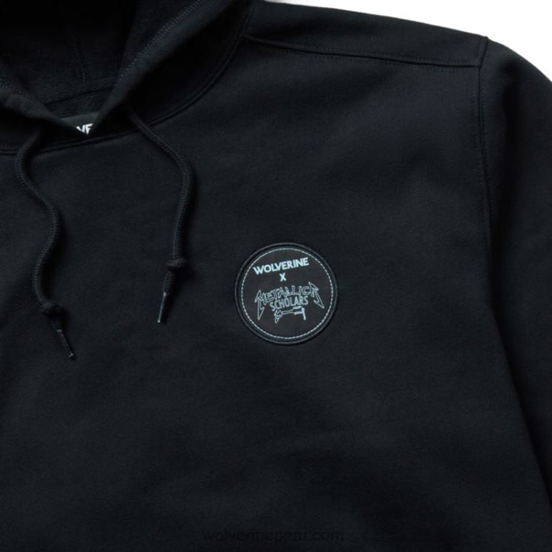 hombres L24N167 Wolverine negro sudadera con capucha de la colección de estudiosos de metallica - Imagen 3