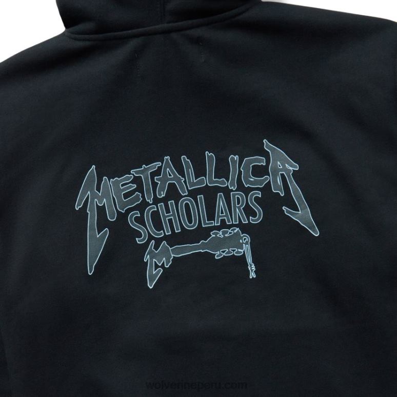hombres L24N167 Wolverine negro sudadera con capucha de la colección de estudiosos de metallica - Imagen 4