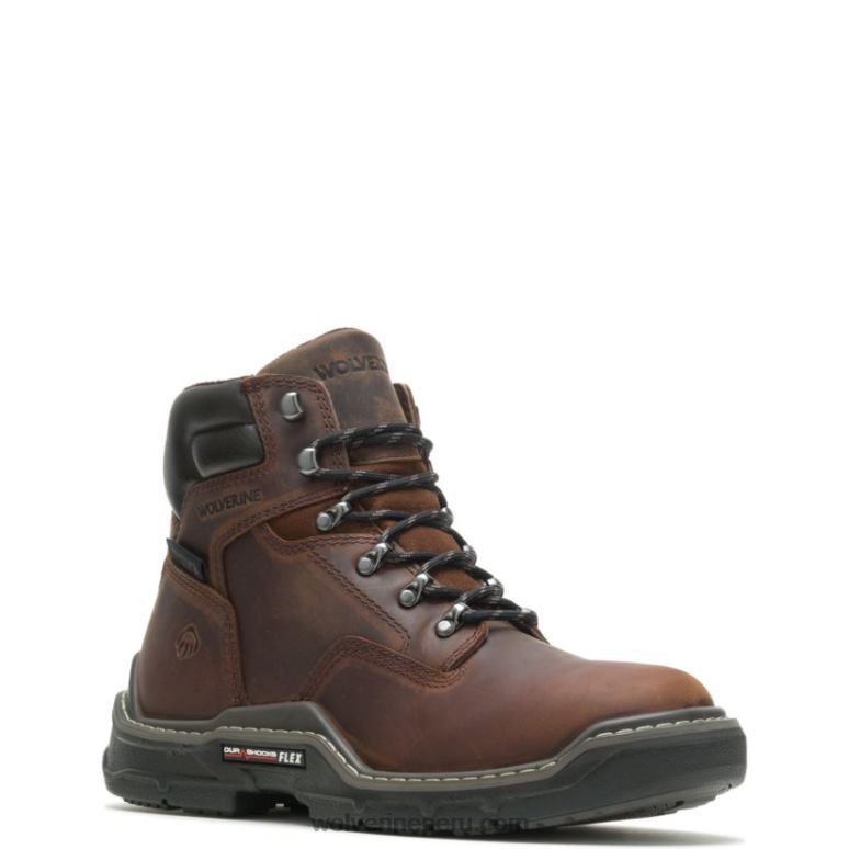 hombres L24N168 Wolverine maní botas de trabajo impermeables raider durashocks de 6" - Imagen 2