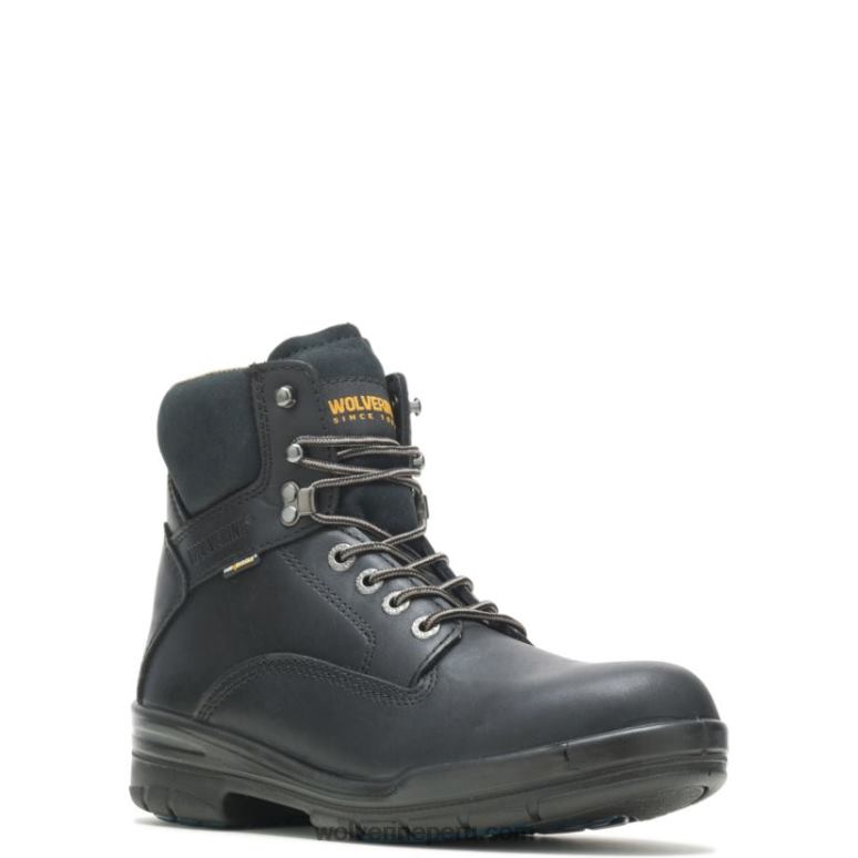 hombres L24N169 Wolverine negro bota de trabajo durashocks sr de fijación directa forrada de 6" - Imagen 2