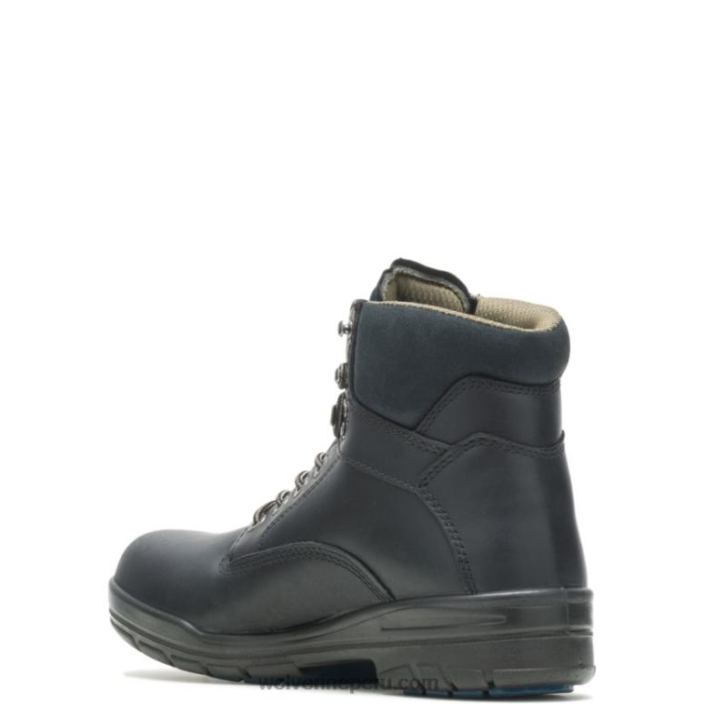 hombres L24N169 Wolverine negro bota de trabajo durashocks sr de fijación directa forrada de 6" - Imagen 3