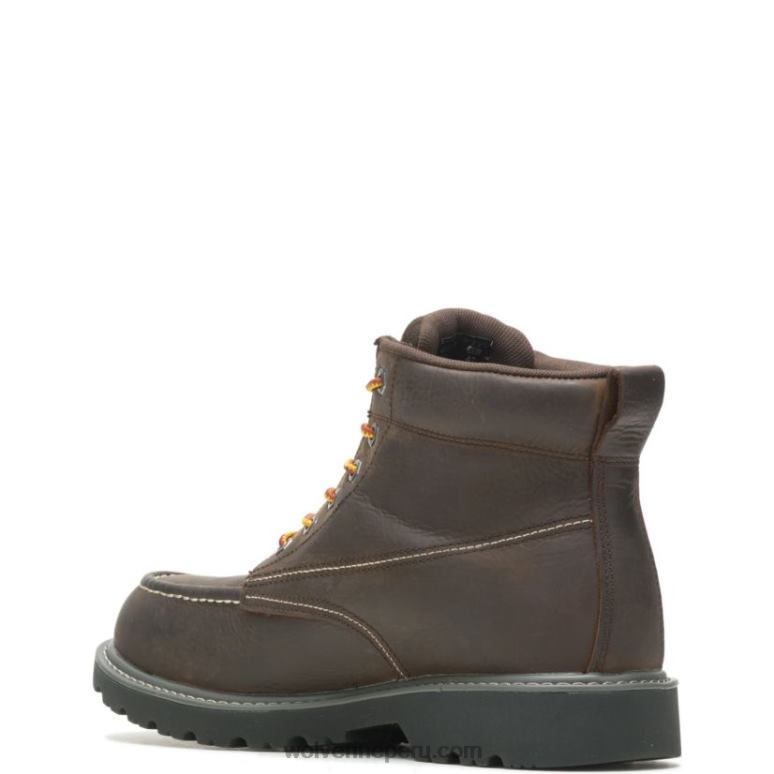 hombres L24N170 Wolverine café oscuro Bota de trabajo Floorhand Moc Toe 6 - Imagen 3