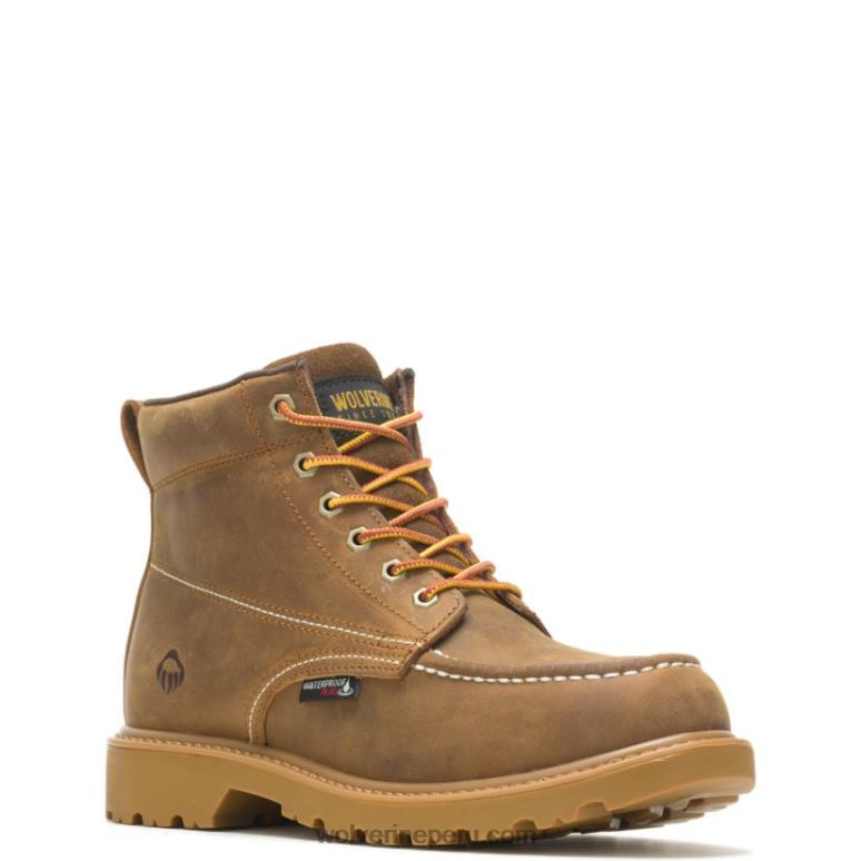 hombres L24N171 Wolverine broncearse Bota de trabajo Floorhand Moc Toe 6 - Imagen 2