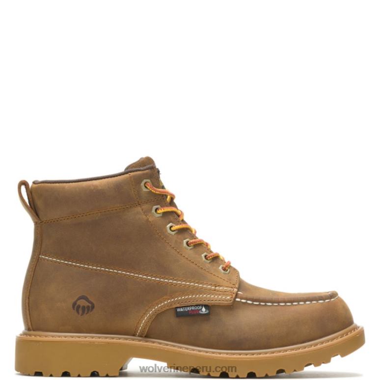 hombres L24N171 Wolverine broncearse Bota de trabajo Floorhand Moc Toe 6 - Imagen 1