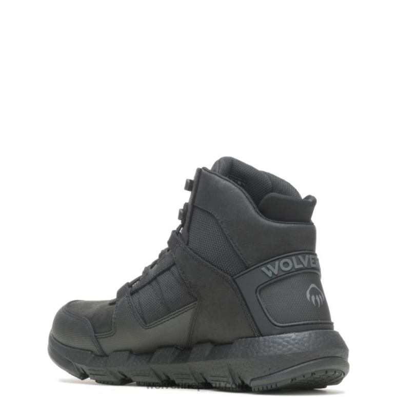 hombres L24N179 Wolverine negro bota de trabajo rev ultraspring durashocks con ventilación - Imagen 3