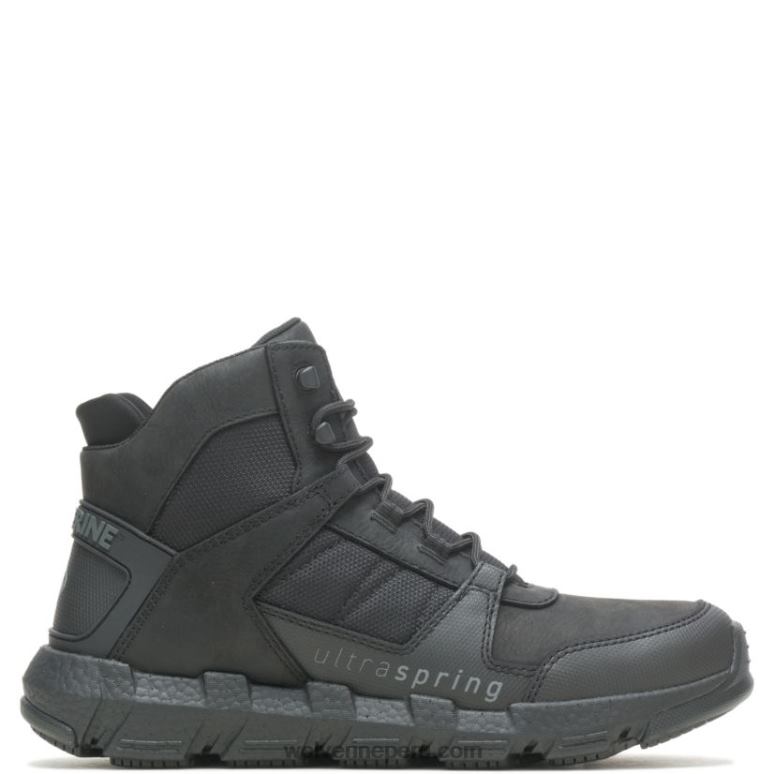 hombres L24N179 Wolverine negro bota de trabajo rev ultraspring durashocks con ventilación - Imagen 1