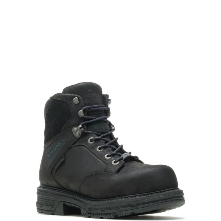 hombres L24N17 Wolverine negro botas de trabajo hellcat ultraspring 6" carbonmax - Imagen 2