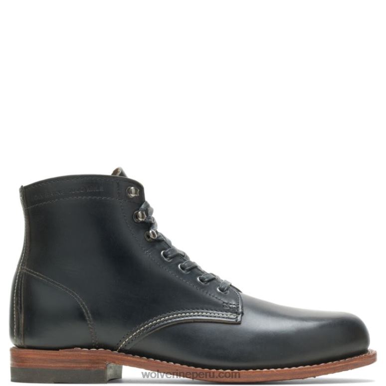 hombres L24N193 Wolverine negro Bota original de 1000 millas con punta lisa - Imagen 1