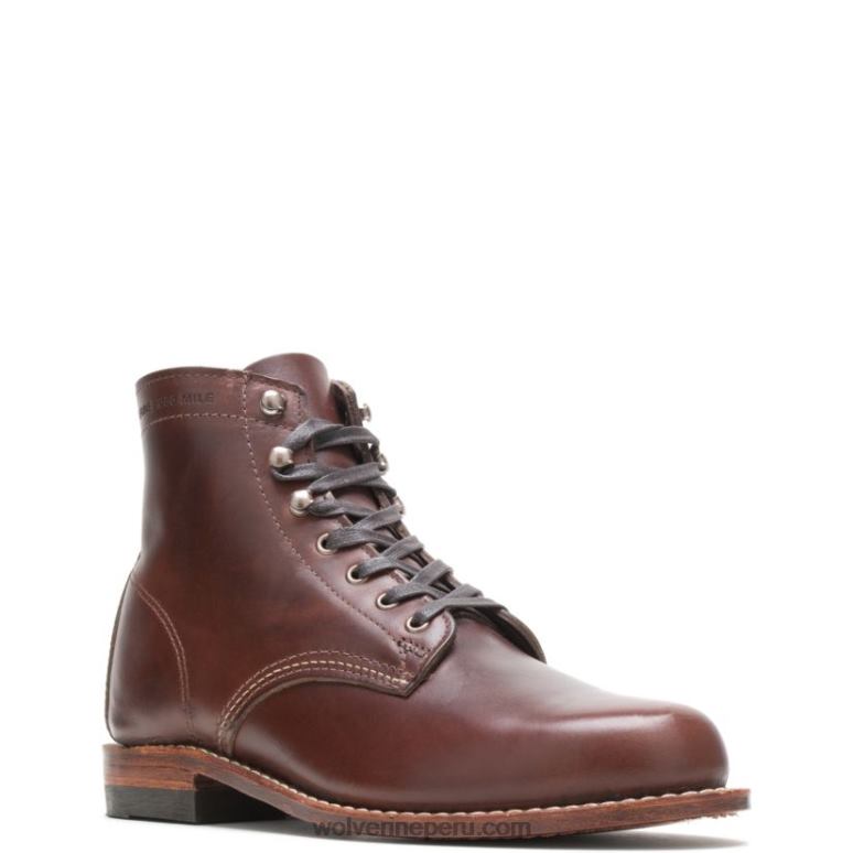 hombres L24N194 Wolverine marrón Bota original de 1000 millas con punta lisa - Imagen 3