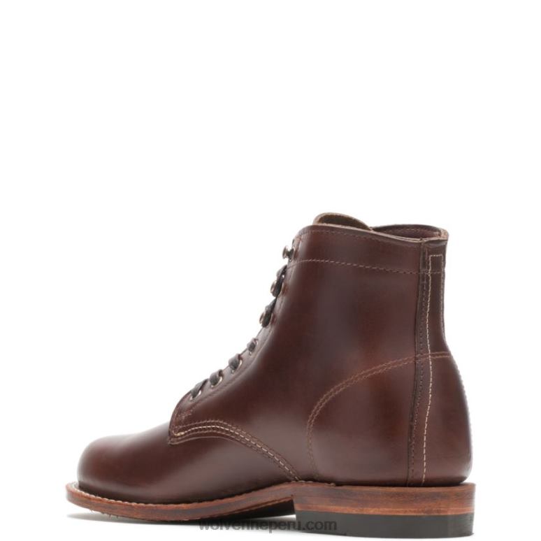 hombres L24N194 Wolverine marrón Bota original de 1000 millas con punta lisa - Imagen 4