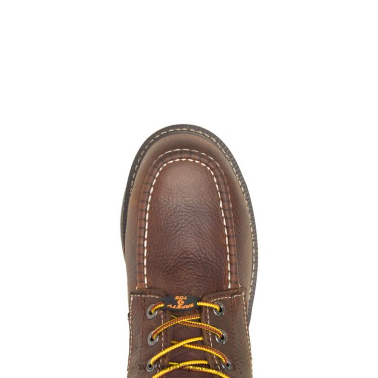 hombres L24N195 Wolverine marrón bota de trabajo i-90 durashocks moc-toe 6" - Imagen 5