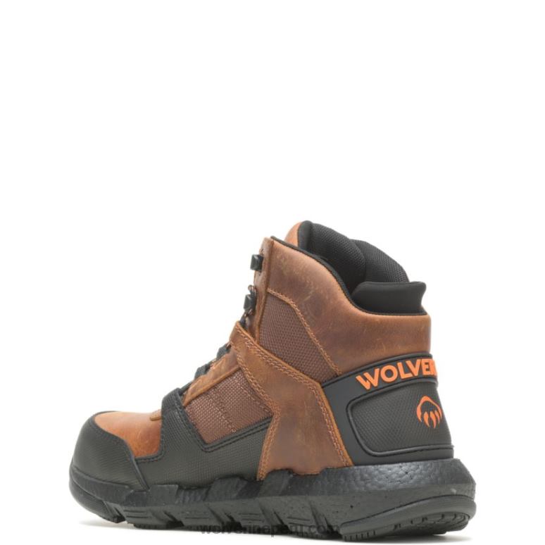 hombres L24N19 Wolverine tabaco bota de trabajo rev ultraspring durashocks vent carbonmax - Imagen 3