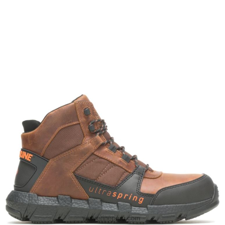 hombres L24N19 Wolverine tabaco bota de trabajo rev ultraspring durashocks vent carbonmax - Imagen 1