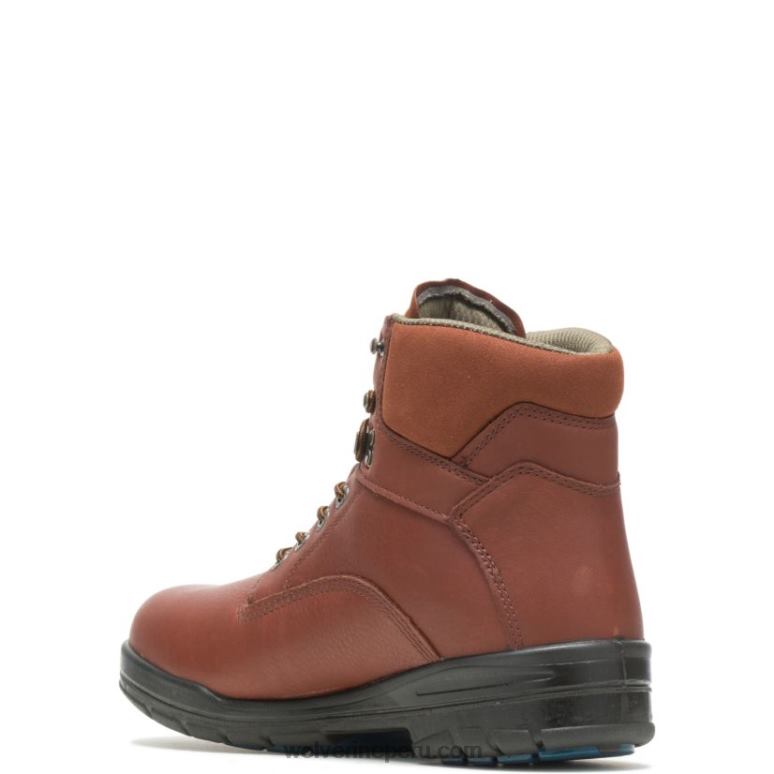 hombres L24N1 Wolverine marrón bota de trabajo durashocks sr con puntera de acero y fijación directa de 6" - Imagen 3