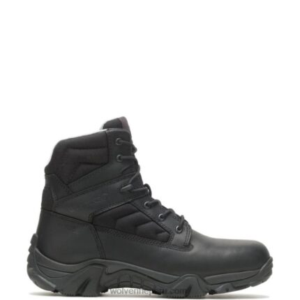hombres L24N215 Wolverine negro Bota táctica impermeable Wilderness de 6"