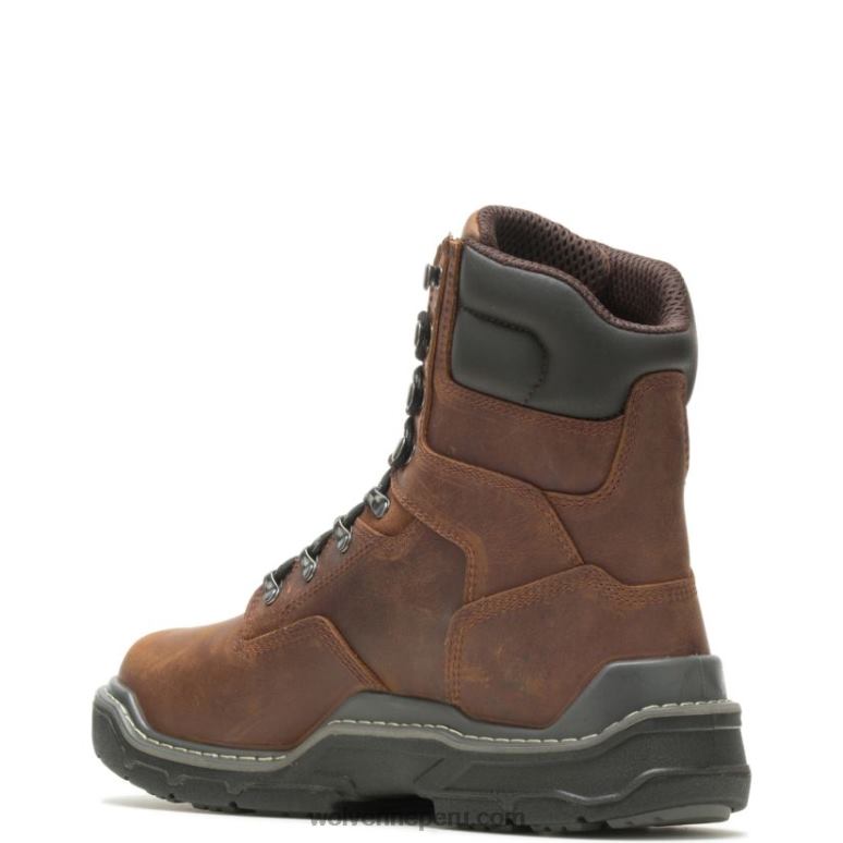 hombres L24N228 Wolverine maní bota de trabajo resistente al agua raider durashocks 8" met-guard - Imagen 3